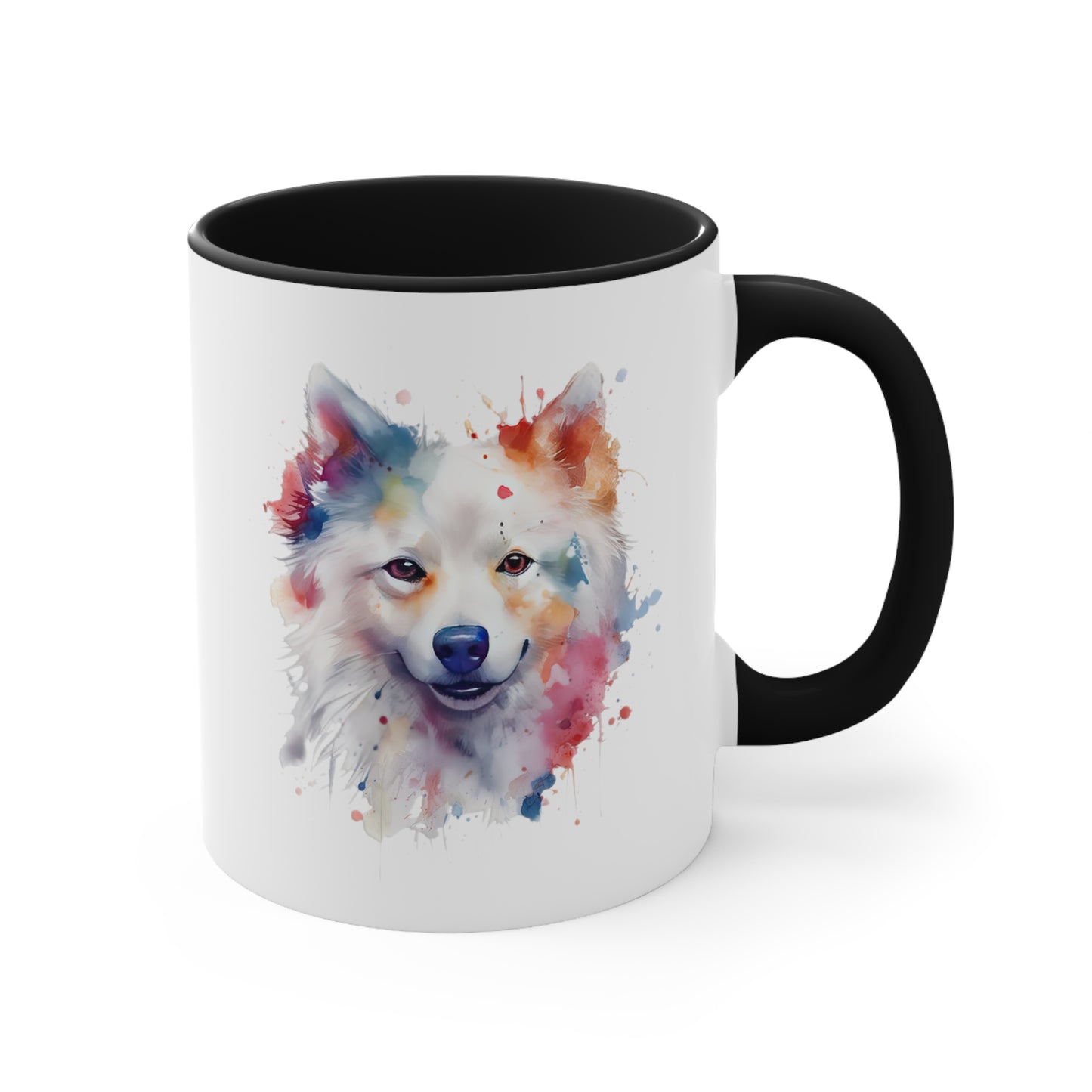 American Eskimo Dog 1 Accent Mugs