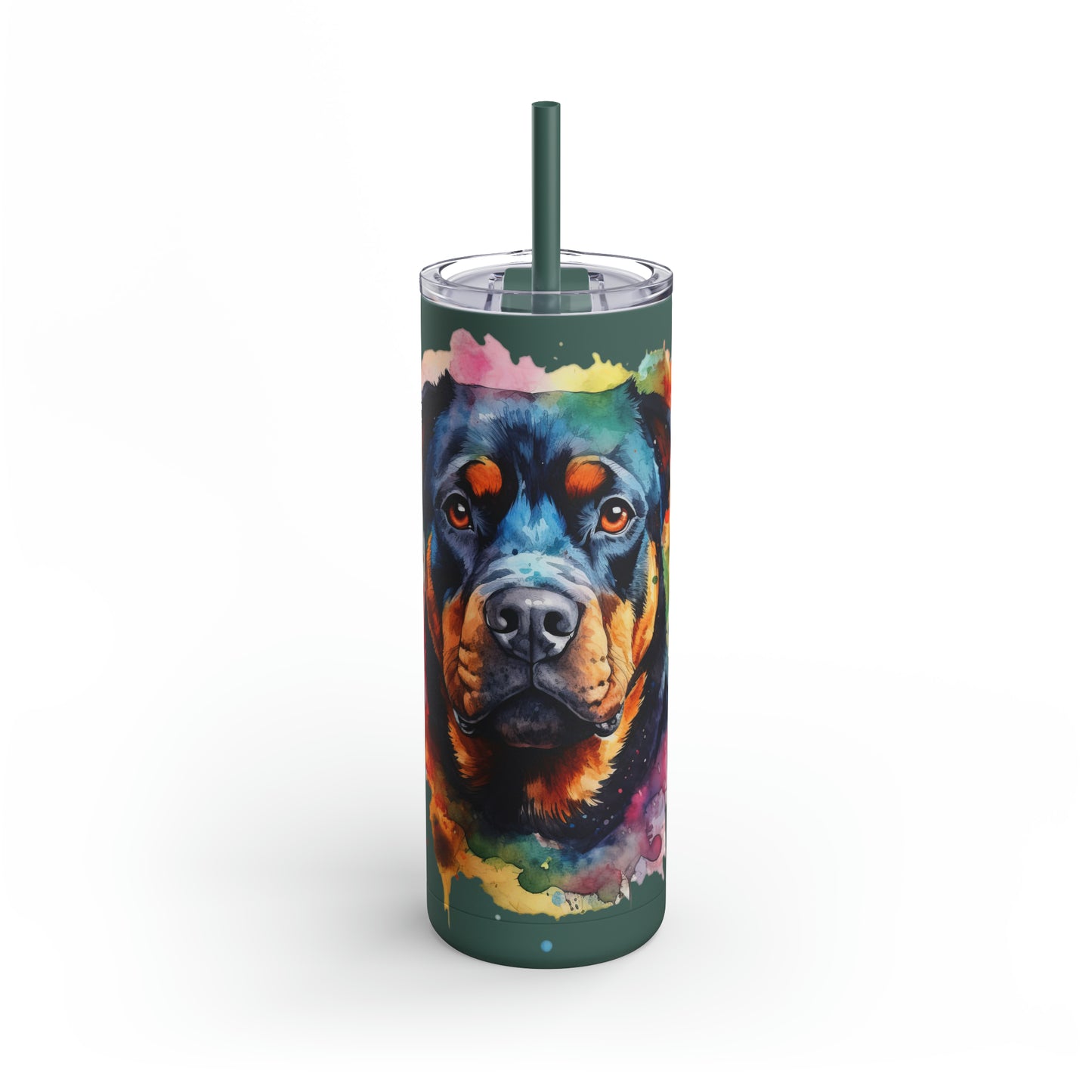 Rottweiler 1 Maars Maker Skinny Matte Tumbler, 20oz