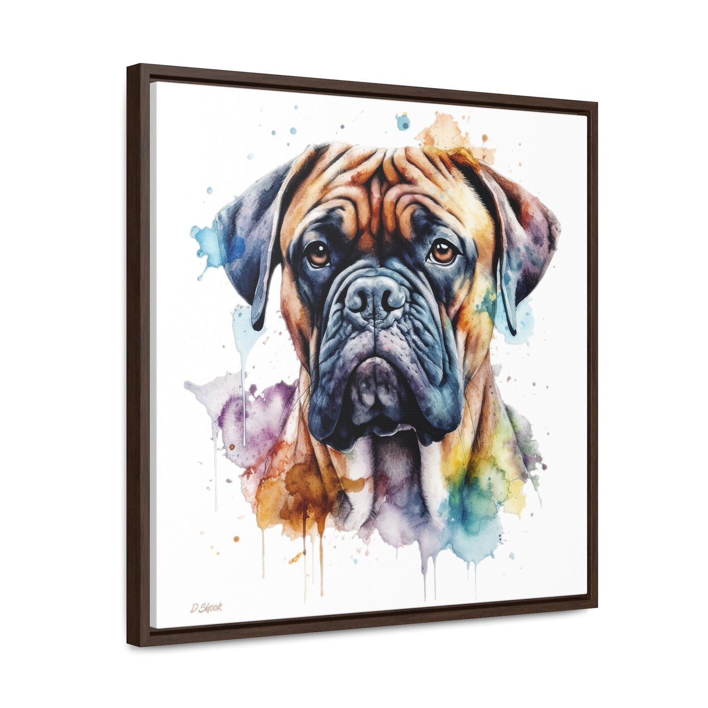 Bullmastiff 1 Gallery Canvas Wraps, Square Frame