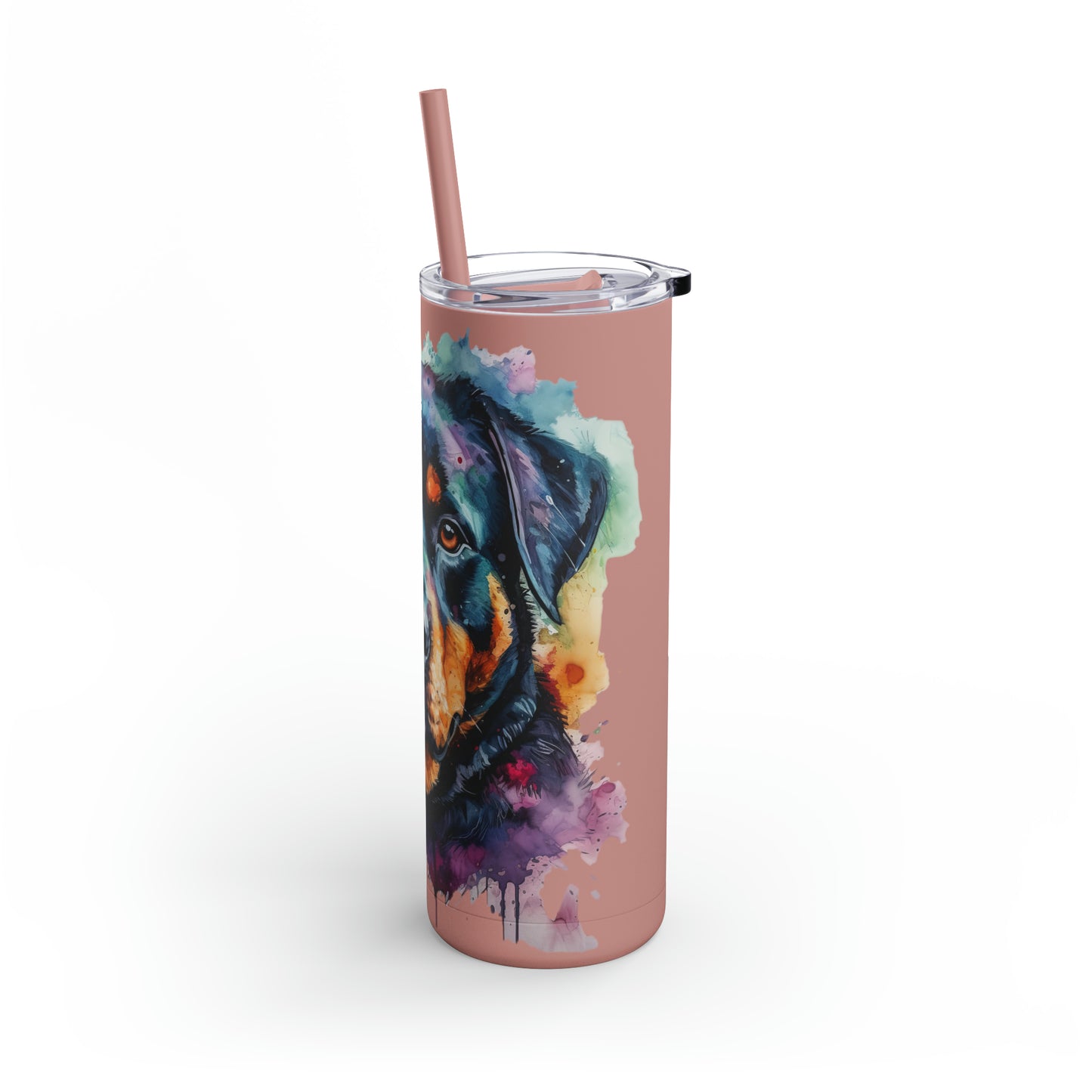 Rottweiler 2 Maars Maker Skinny Matte Tumbler, 20oz