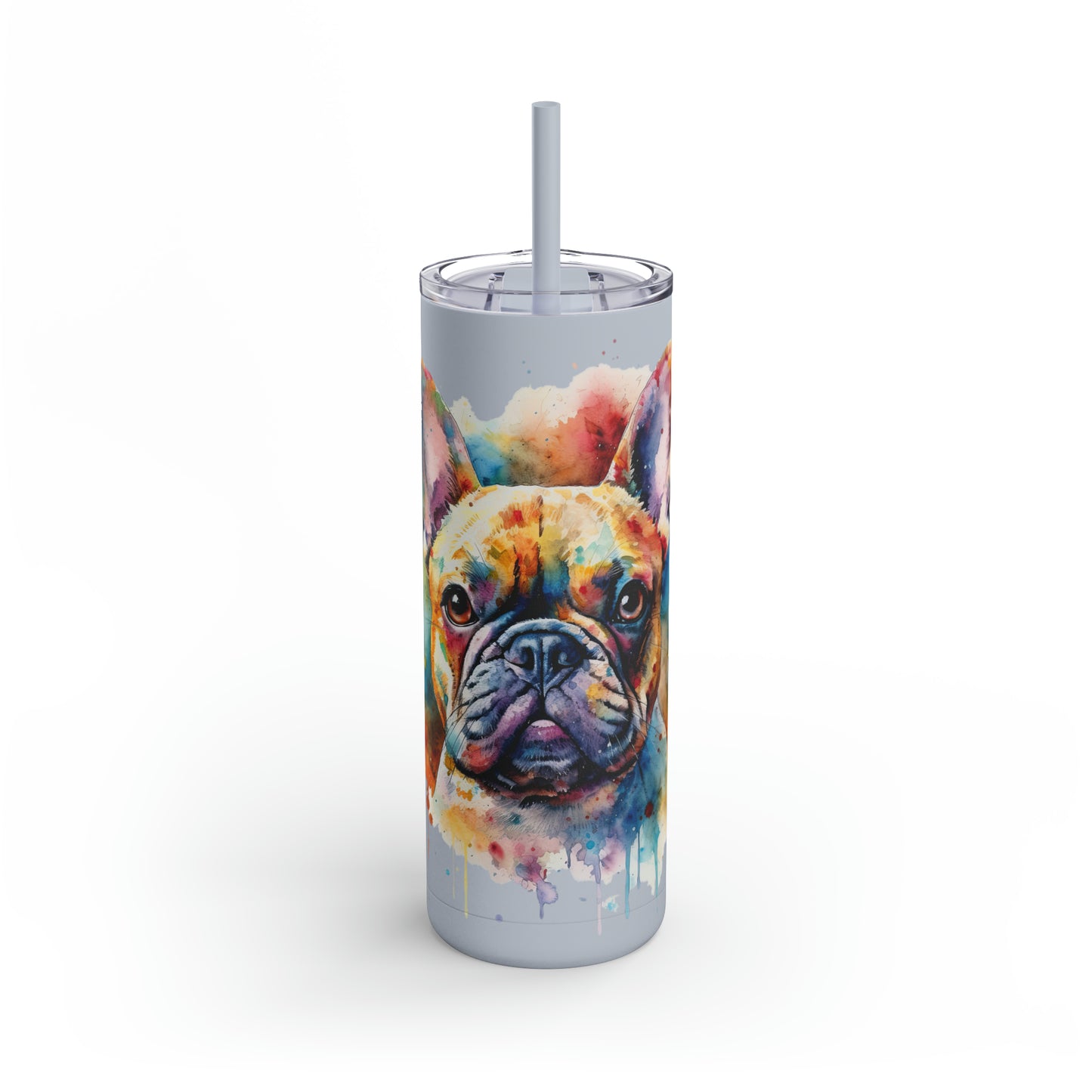 French Bulldog 1 Maars Maker Skinny Matte Tumbler, 20oz