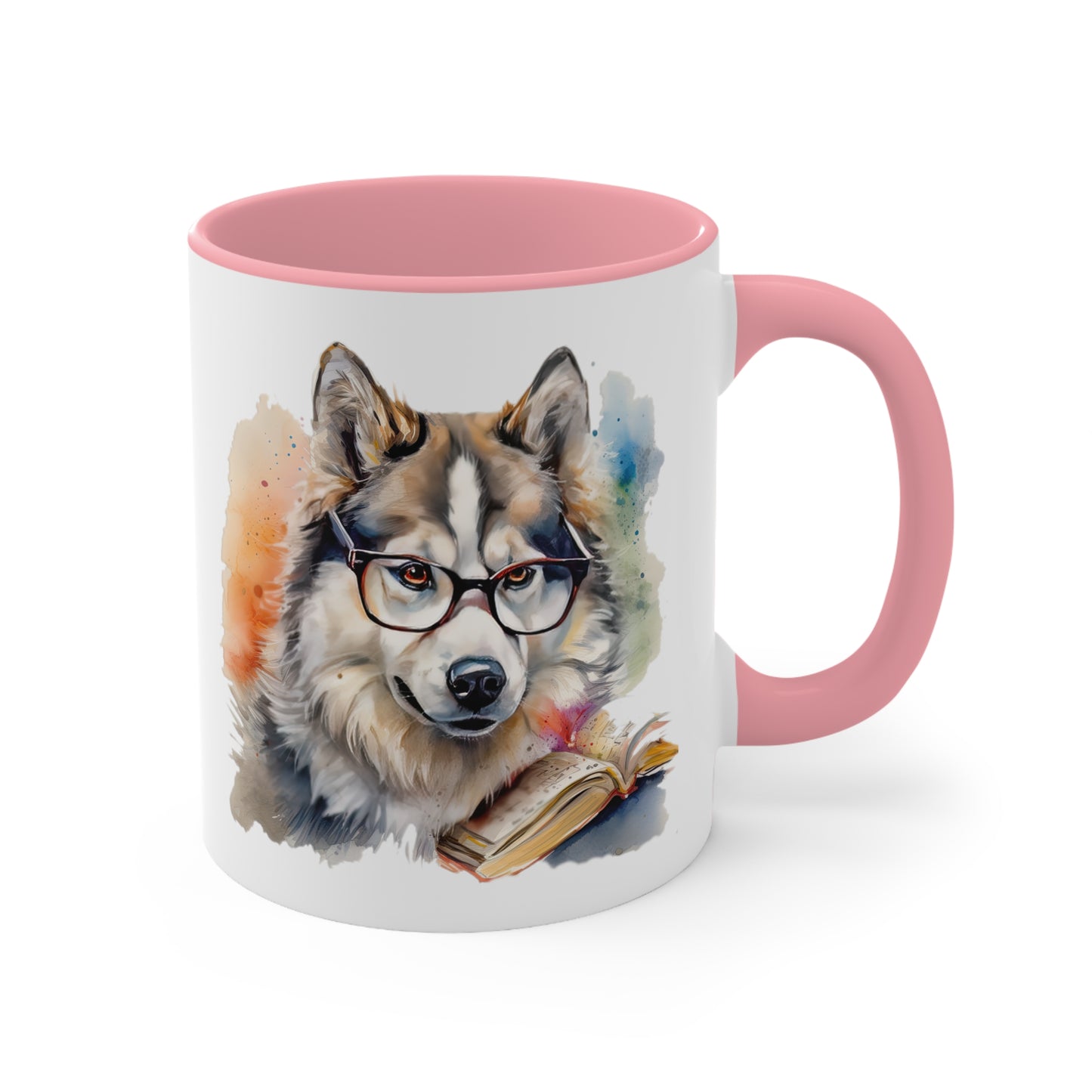 Alaskan Malamute 4 Accent Mugs
