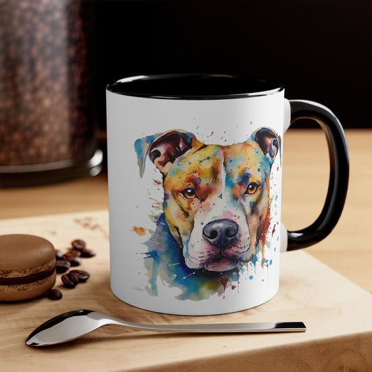 Pitbull 3 Accent Mugs