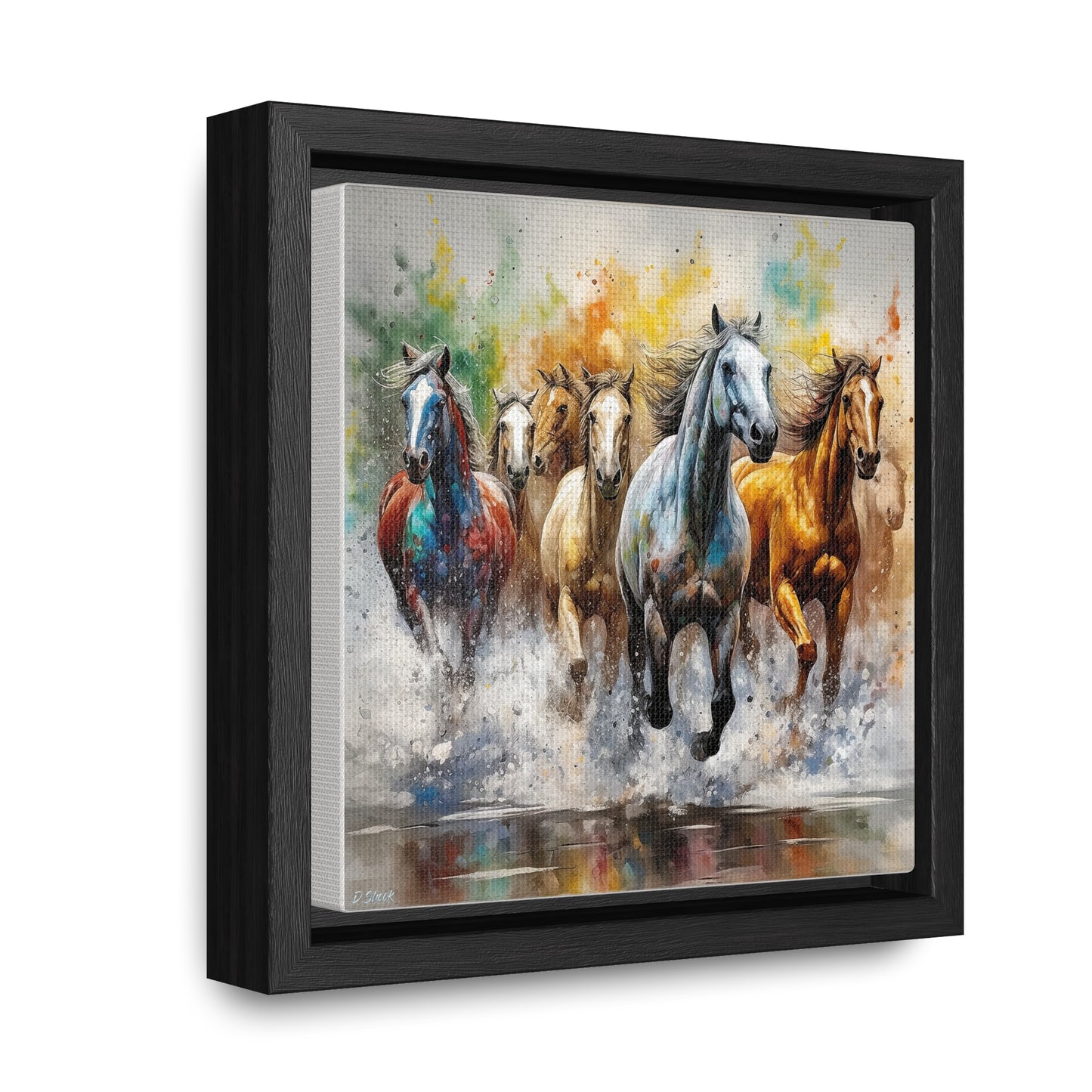 Horse Rescue 16 Gallery Canvas Wraps, Square Frame