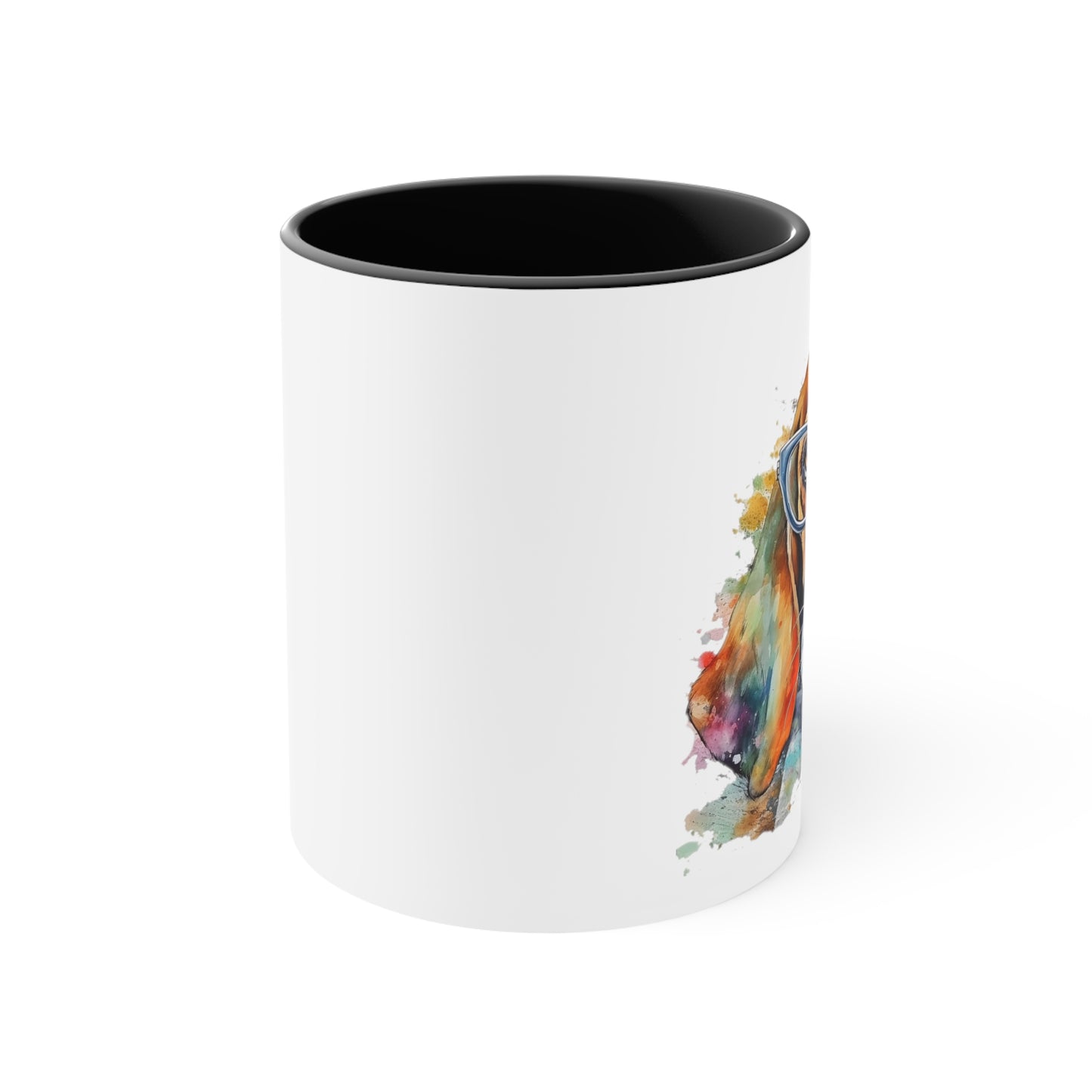 Basset Hound 5 Accent Mugs