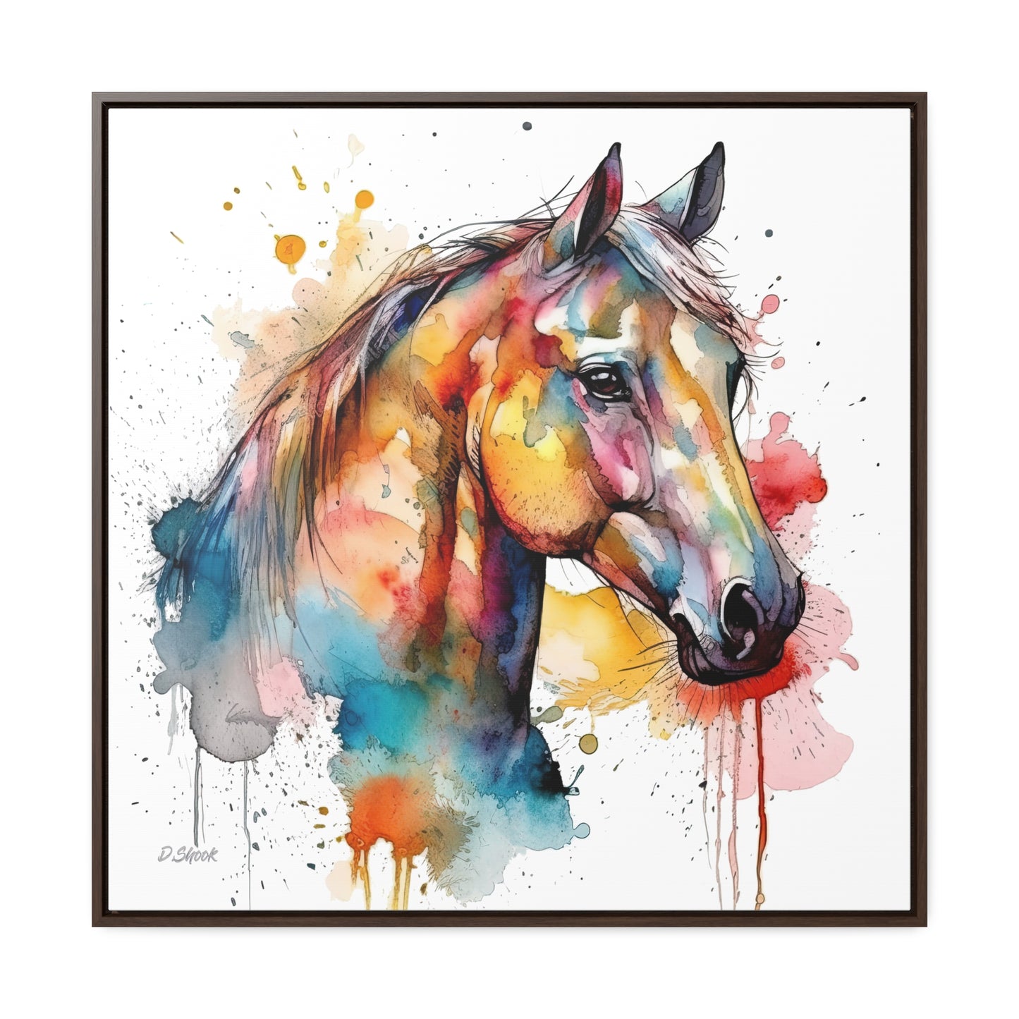 Horse Rescue 2 Gallery Canvas Wraps, Square Frame