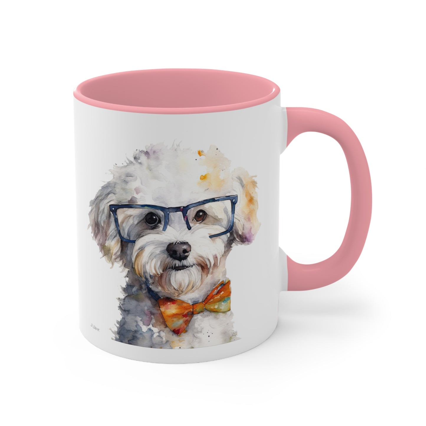 Bichon Frise 4 Accent Mugs