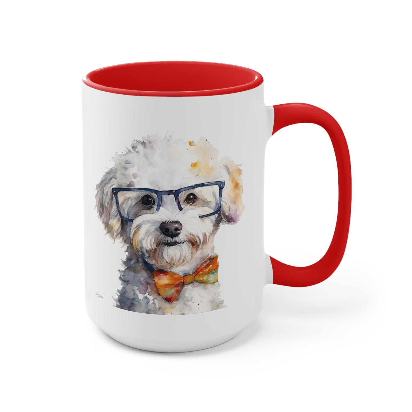 Bichon Frise 4 Accent Mugs