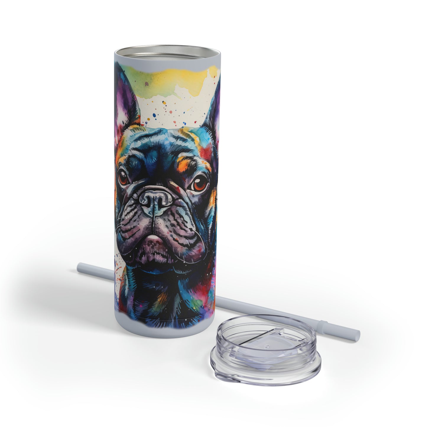 French Bulldog 2 Maars Maker Skinny Matte Tumbler, 20oz