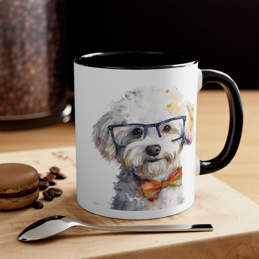 Bichon Frise 4 Accent Mugs