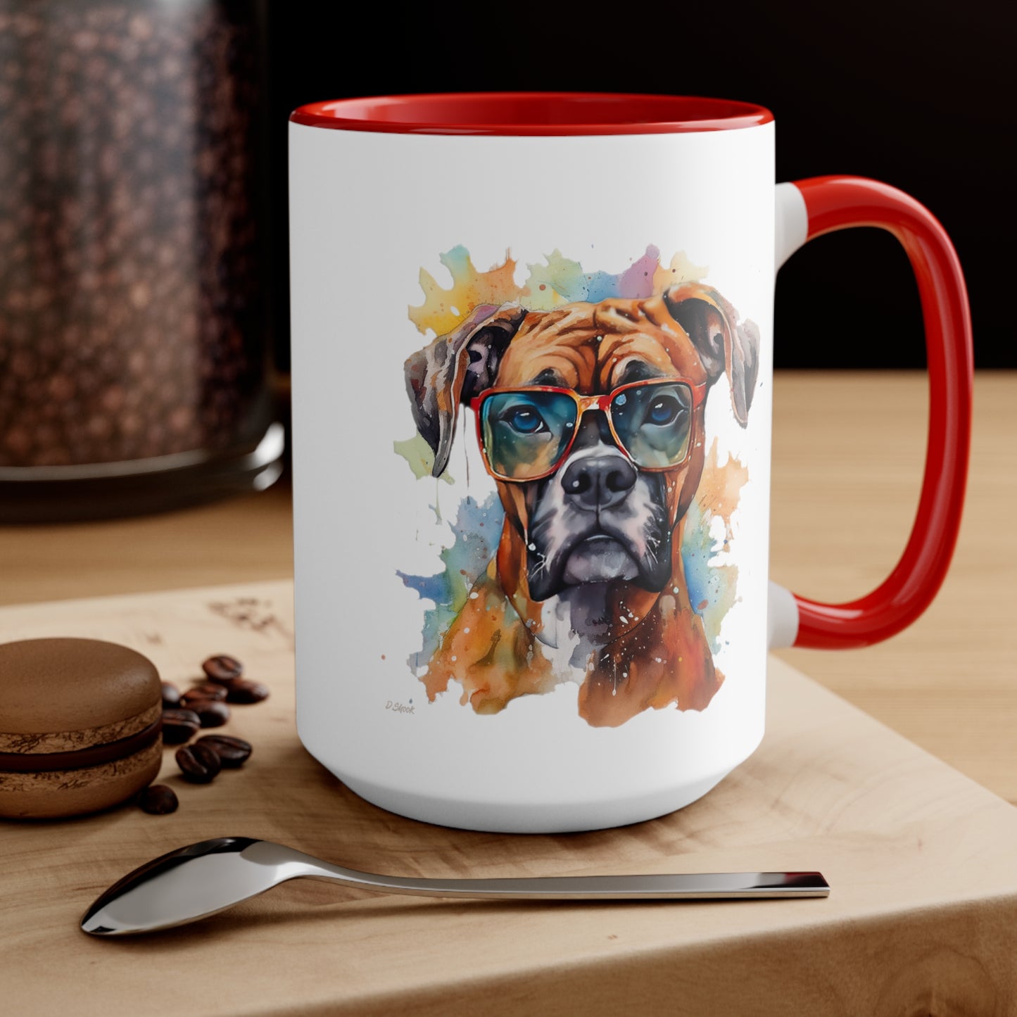 Boxer 4 Accent Mugs