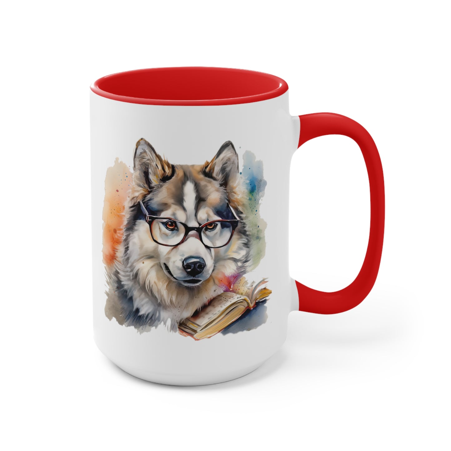 Alaskan Malamute 4 Accent Mugs