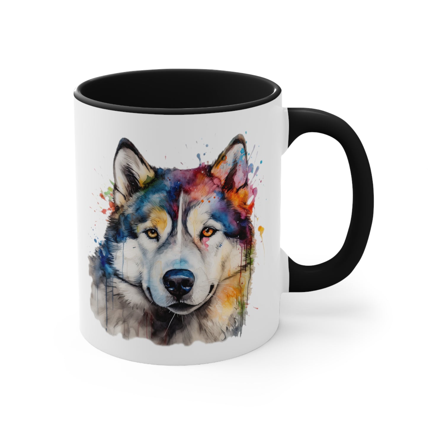 Alaskan Malamute 3 Accent Mugs