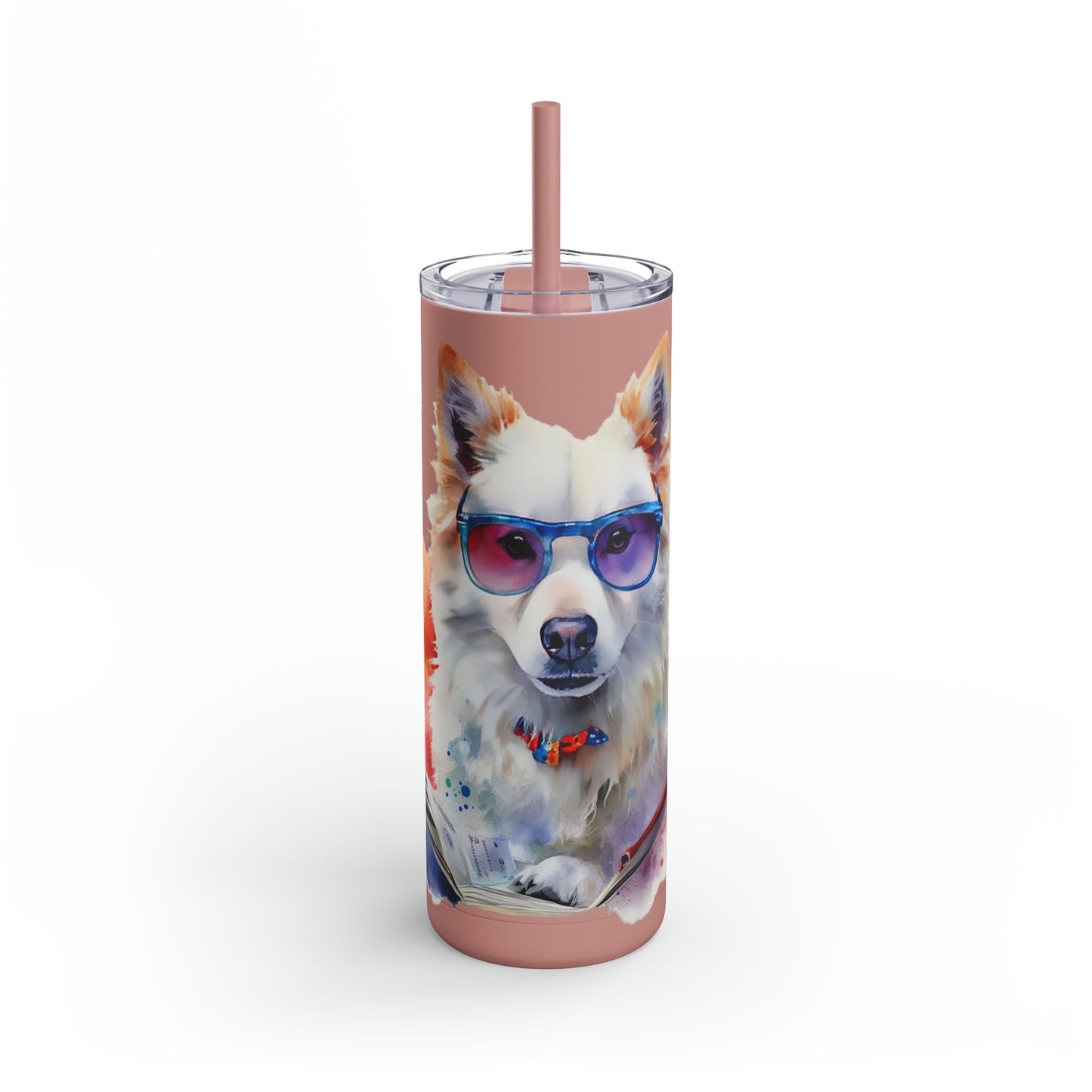 American Eskimo Dog 4 Maars Maker Skinny Matte Tumbler, 20oz