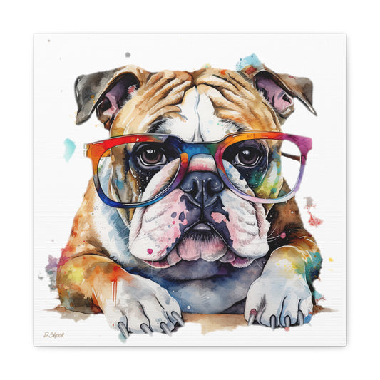 bulldog 5 Canvas Gallery Wraps