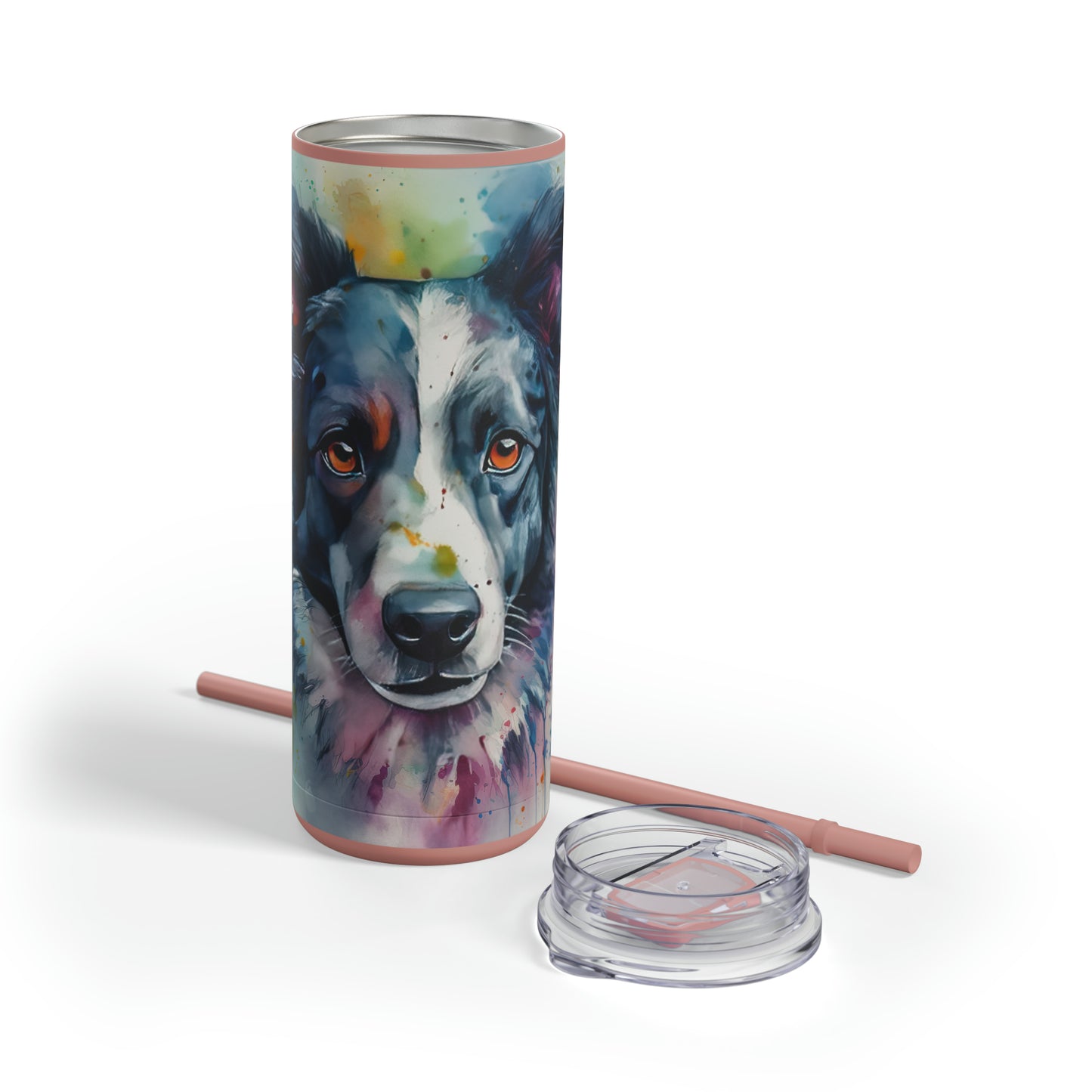 Border Collie 4 Maars Maker Skinny Matte Tumbler, 20oz