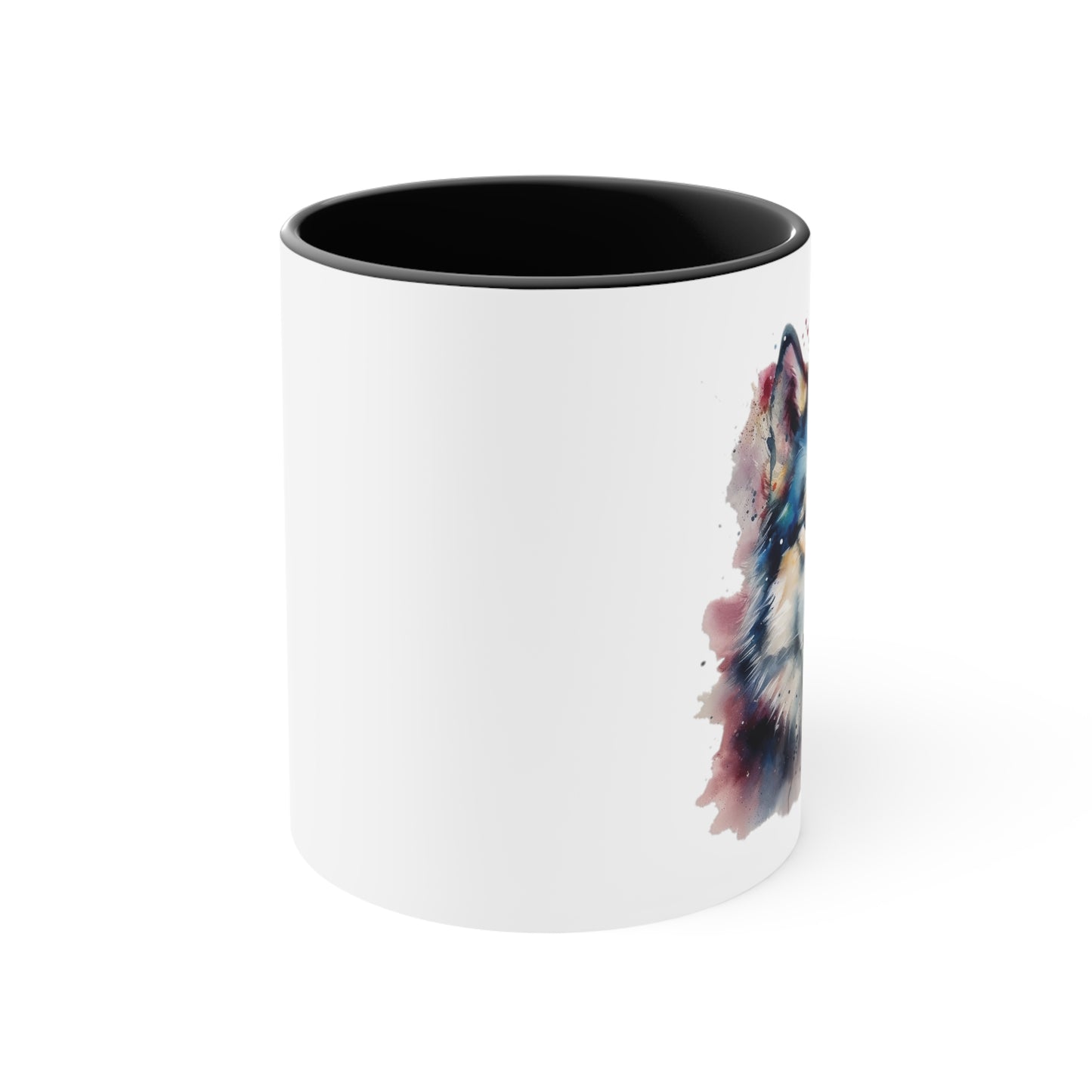 Alaskan Malamute 2 Accent Mugs