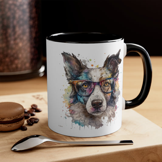 Border Collie 7 Accent Mugs