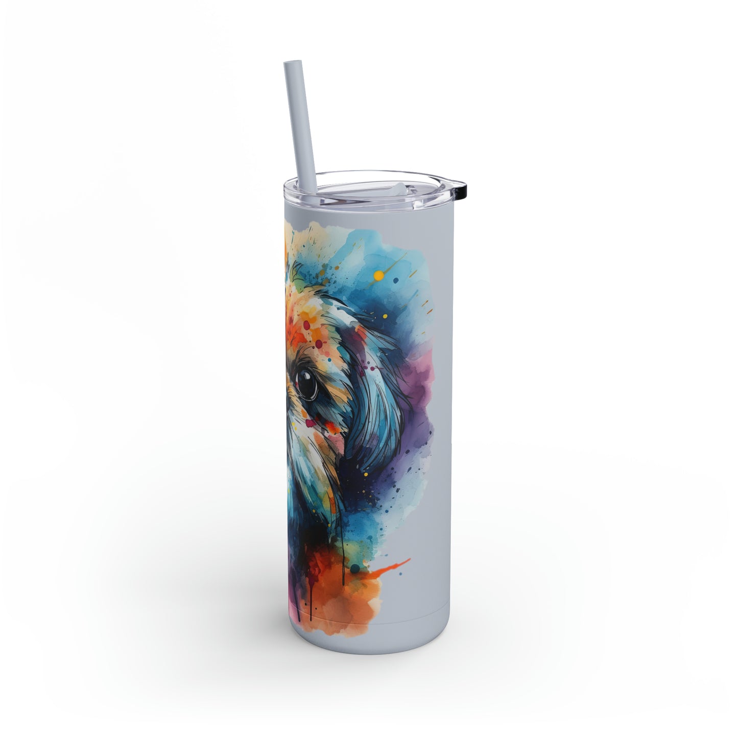 Shih Tzu 1 Maars Maker Skinny Matte Tumbler, 20oz