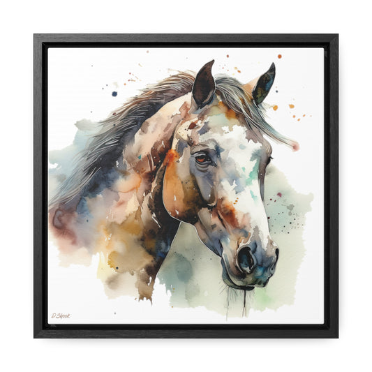 Horse Rescue 22 Gallery Canvas Wraps, Square Frame