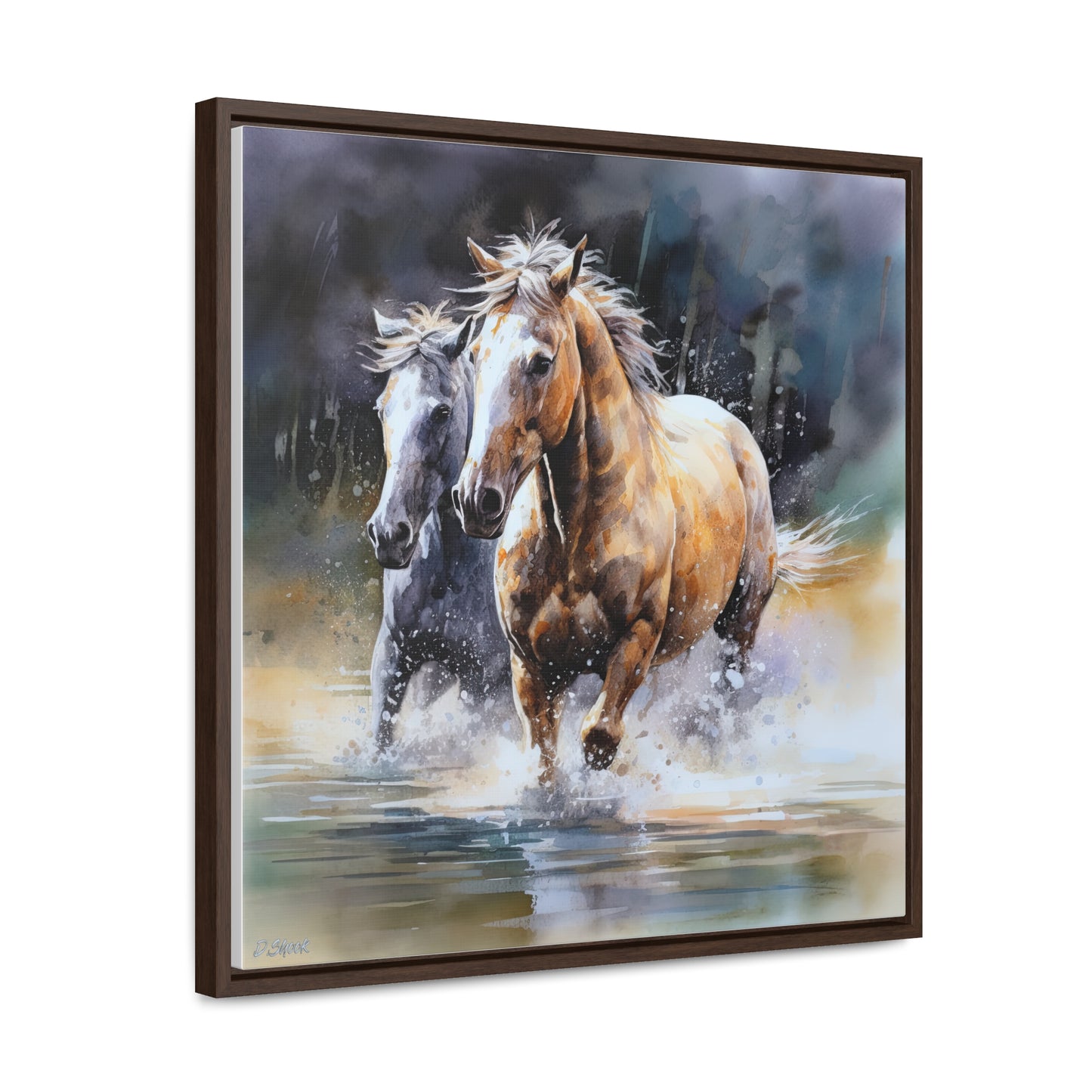 Horse Rescue 18 Gallery Canvas Wraps, Square Frame