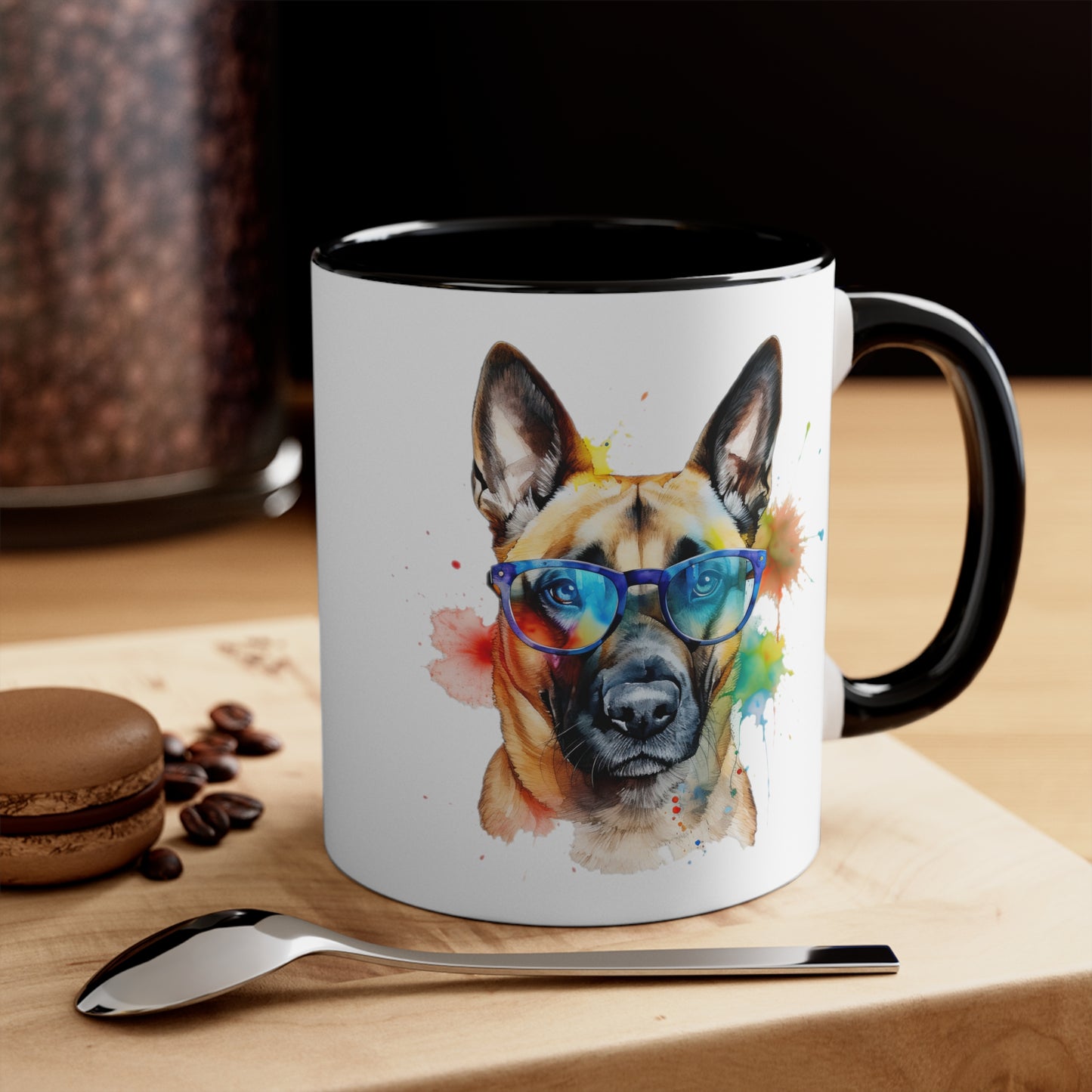 Belgium Malinois 6 Accent Mugs