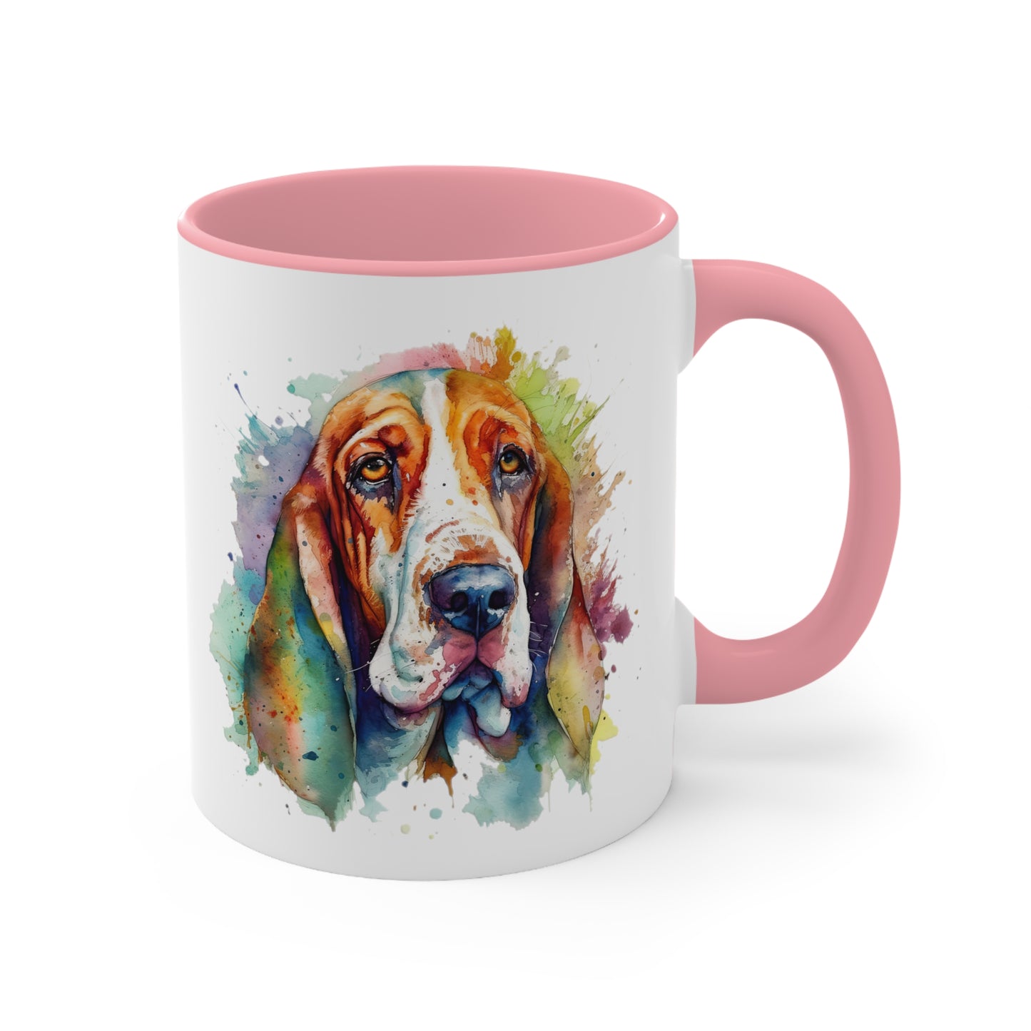 Basset Hound 1 Accent Mugs