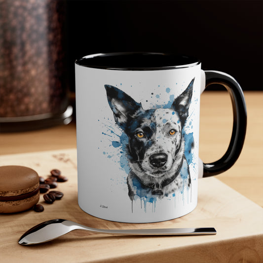 Blue Heeler 3 Accent Mugs