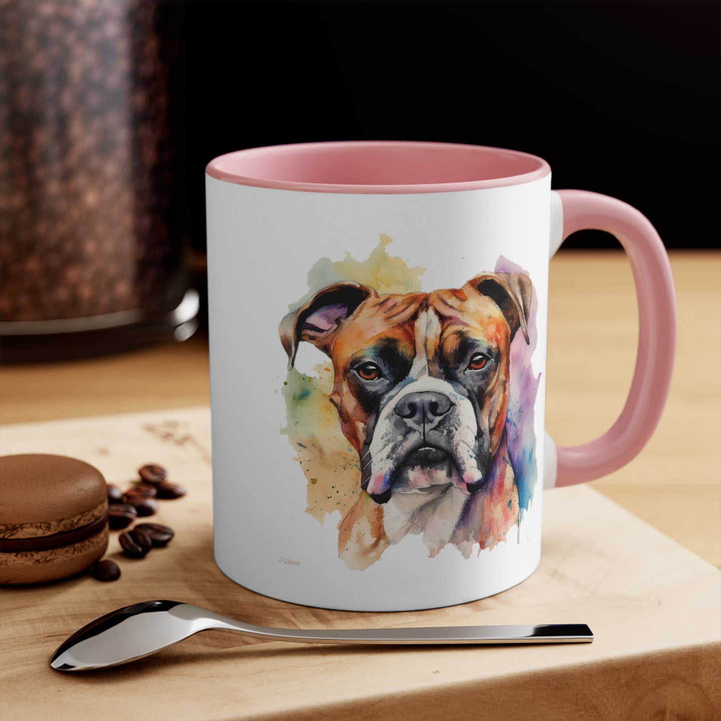 Boxer 2 Accent Mugs
