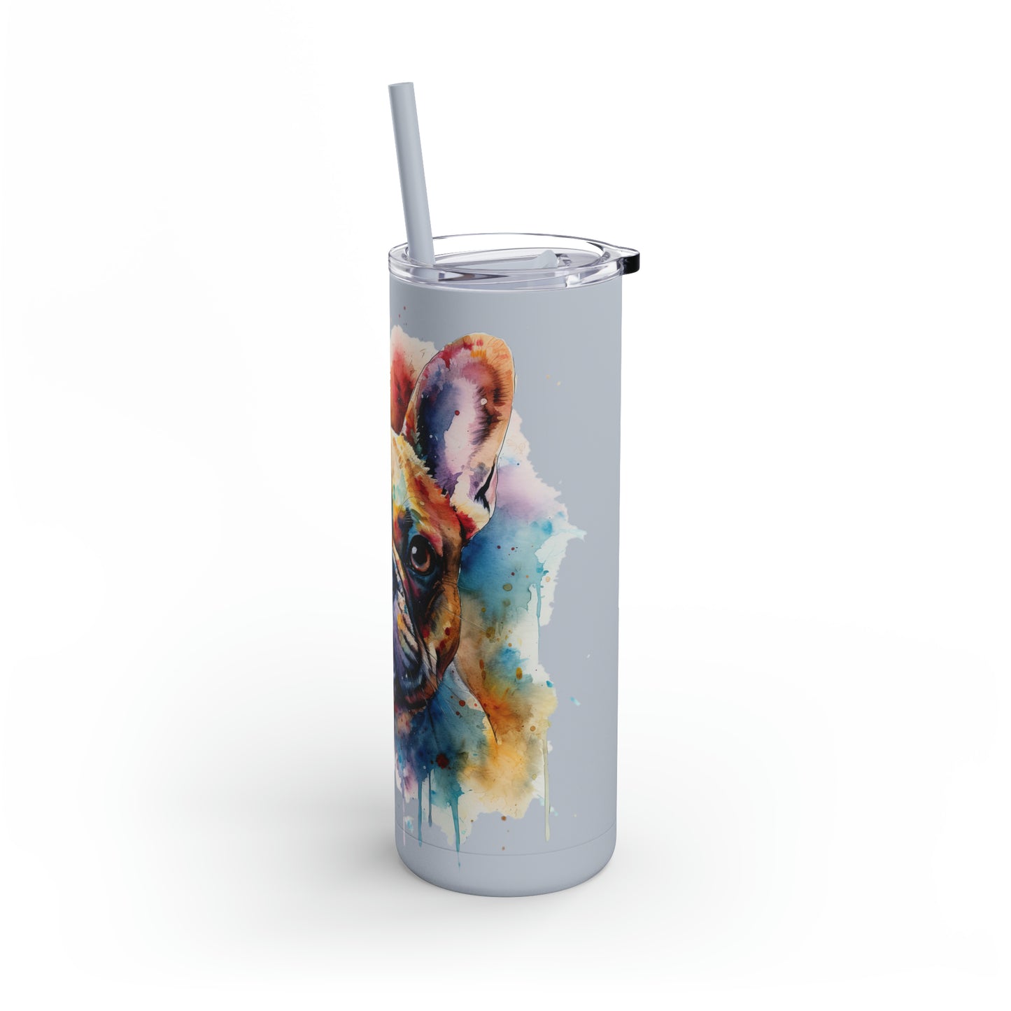 French Bulldog 1 Maars Maker Skinny Matte Tumbler, 20oz