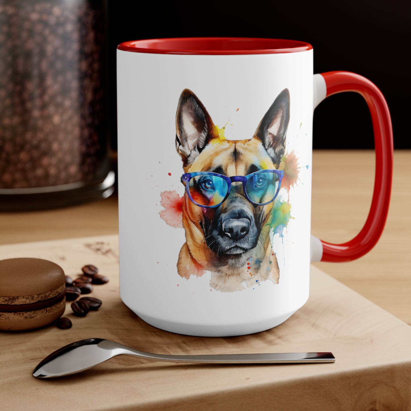 Belgium Malinois 6 Accent Mugs