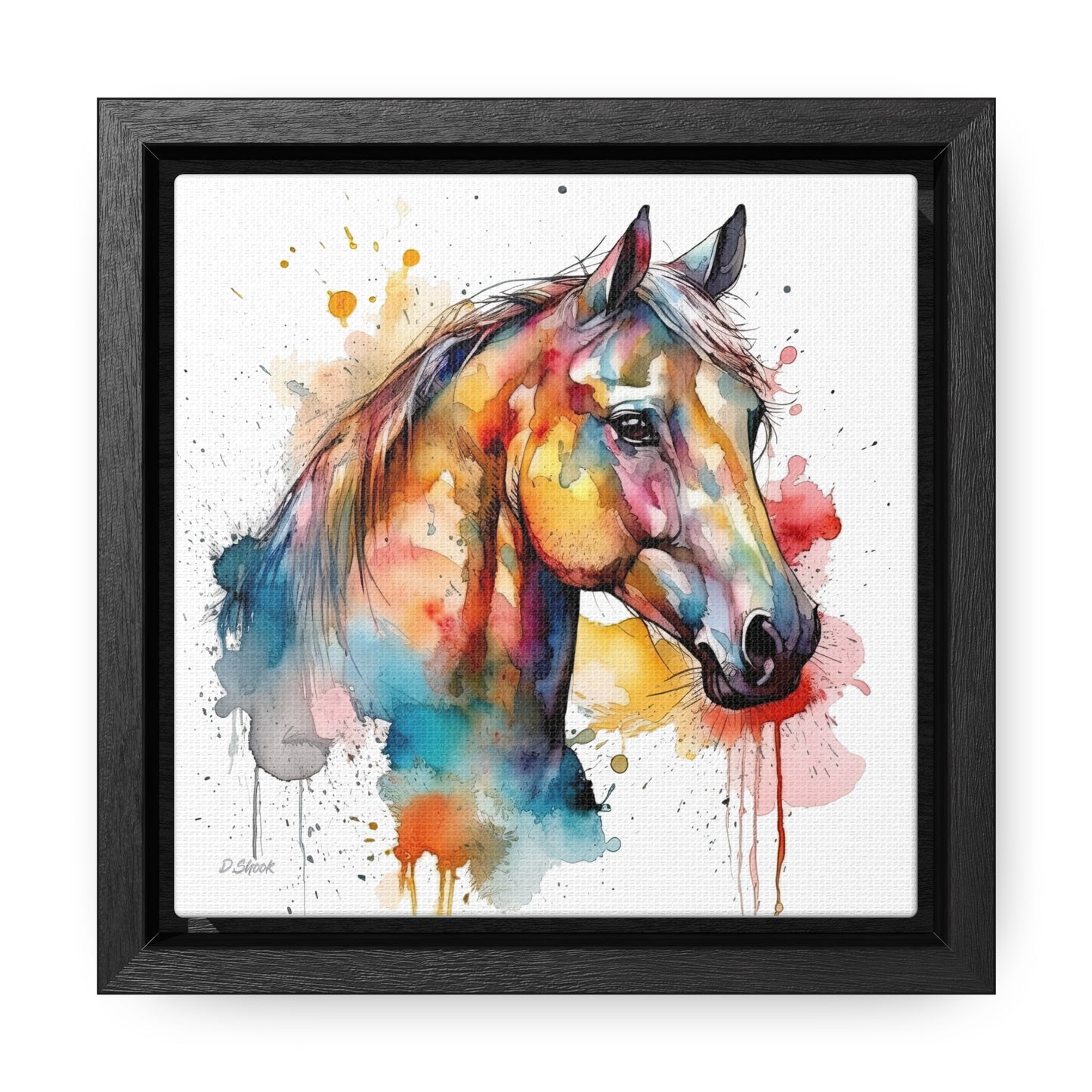 Horse Rescue 2 Gallery Canvas Wraps, Square Frame