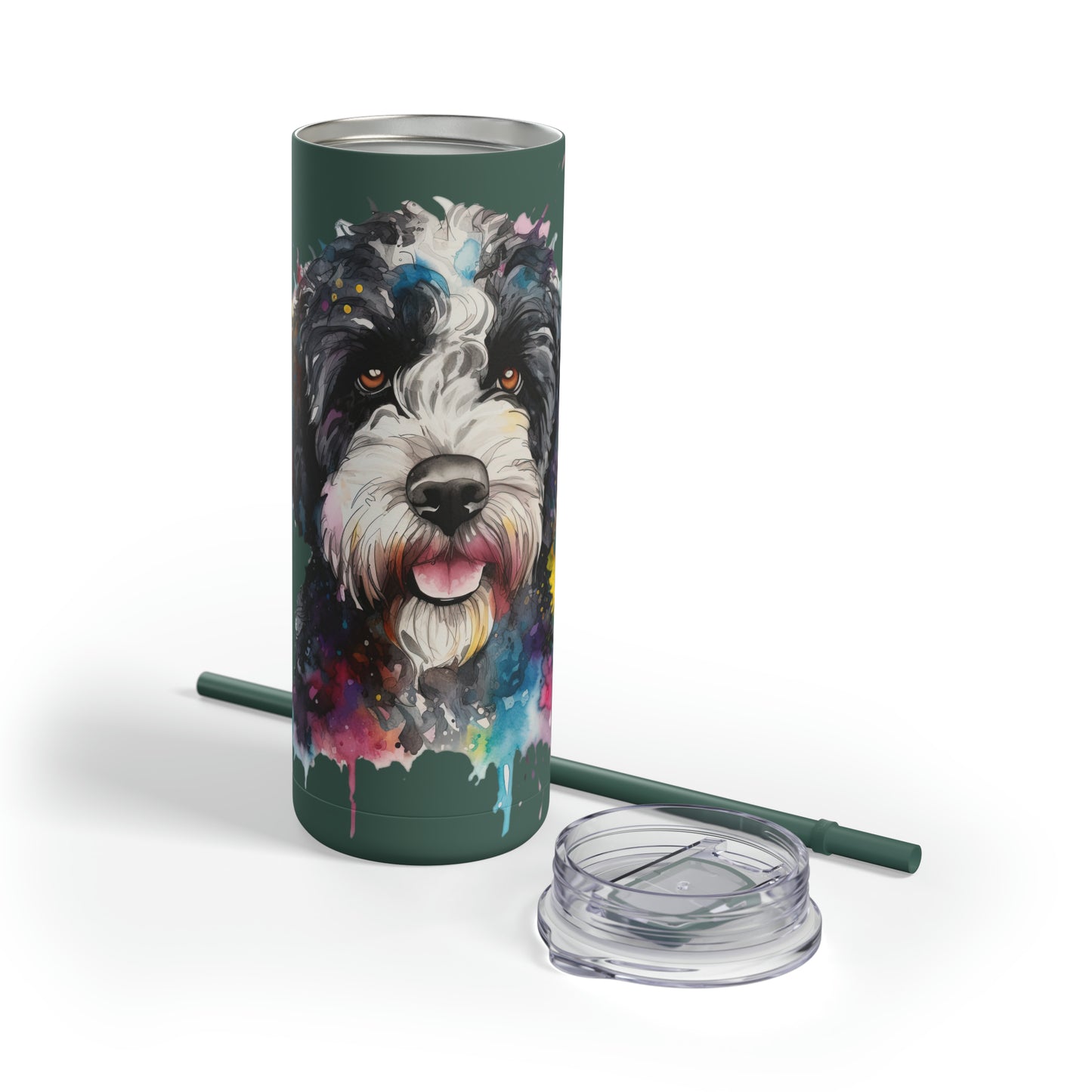Portuguese Water Dog 1 Maars Maker Skinny Matte Tumbler, 20oz