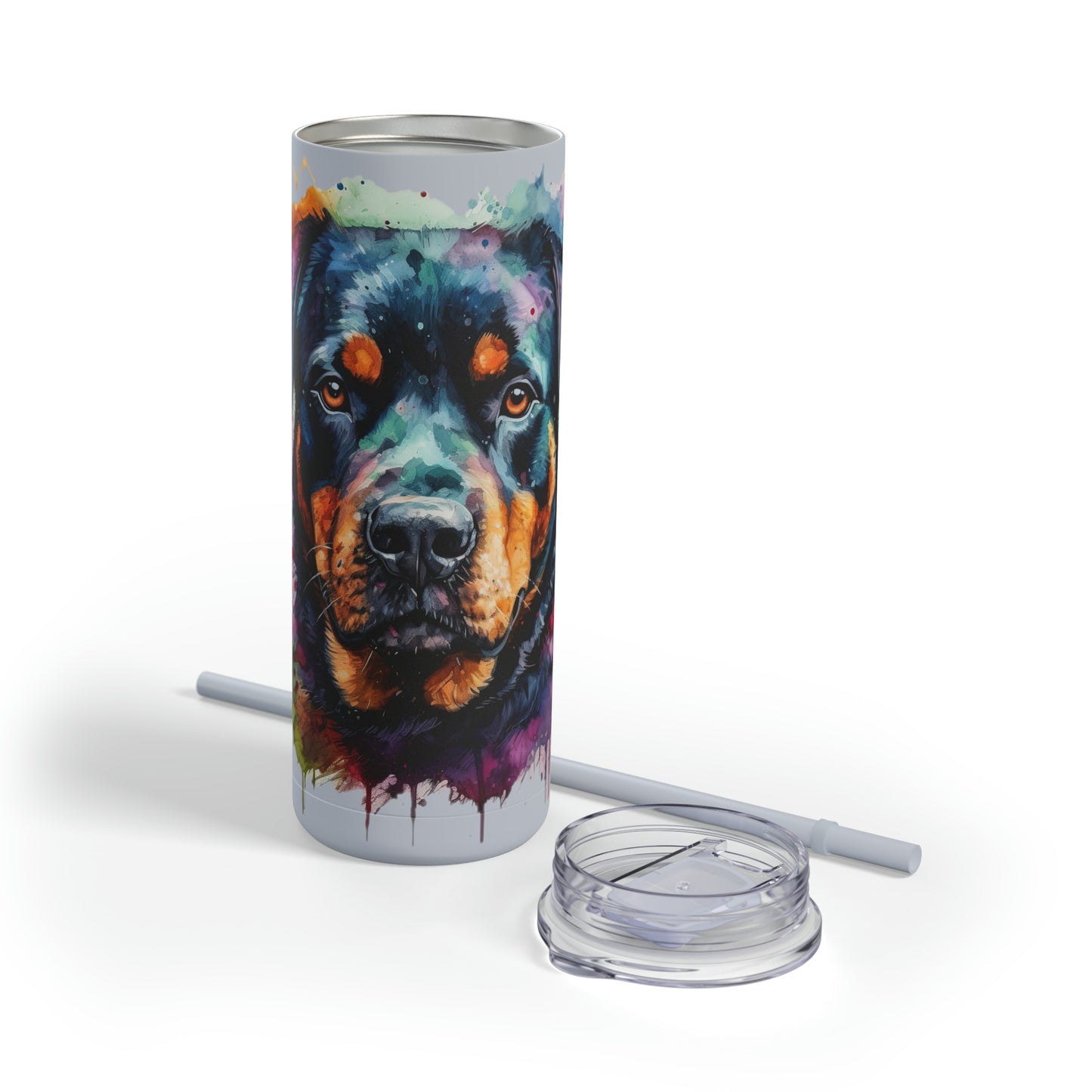 Rottweiler 2 Maars Maker Skinny Matte Tumbler, 20oz