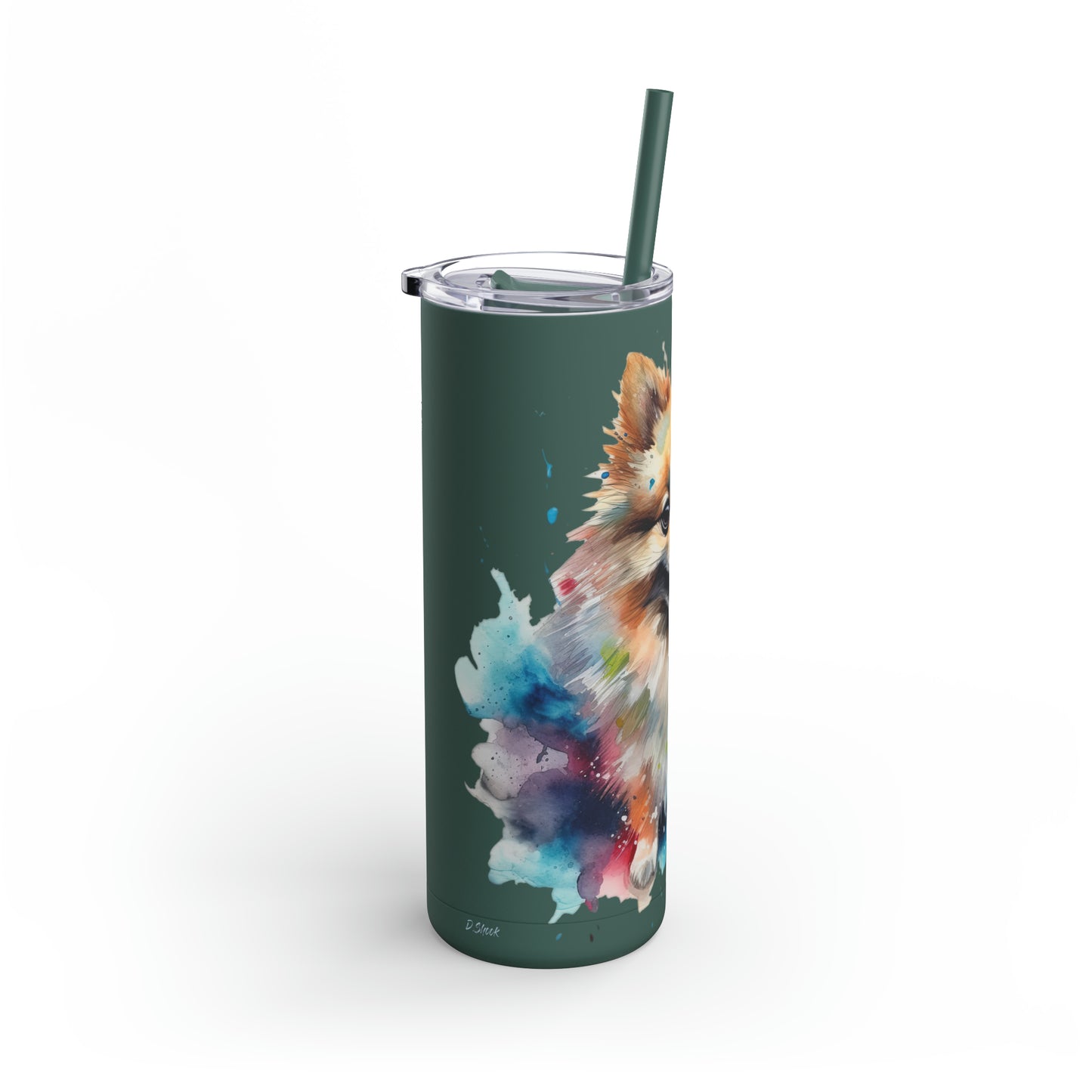 Pomeranian 2 Maars Maker Skinny Matte Tumbler, 20oz