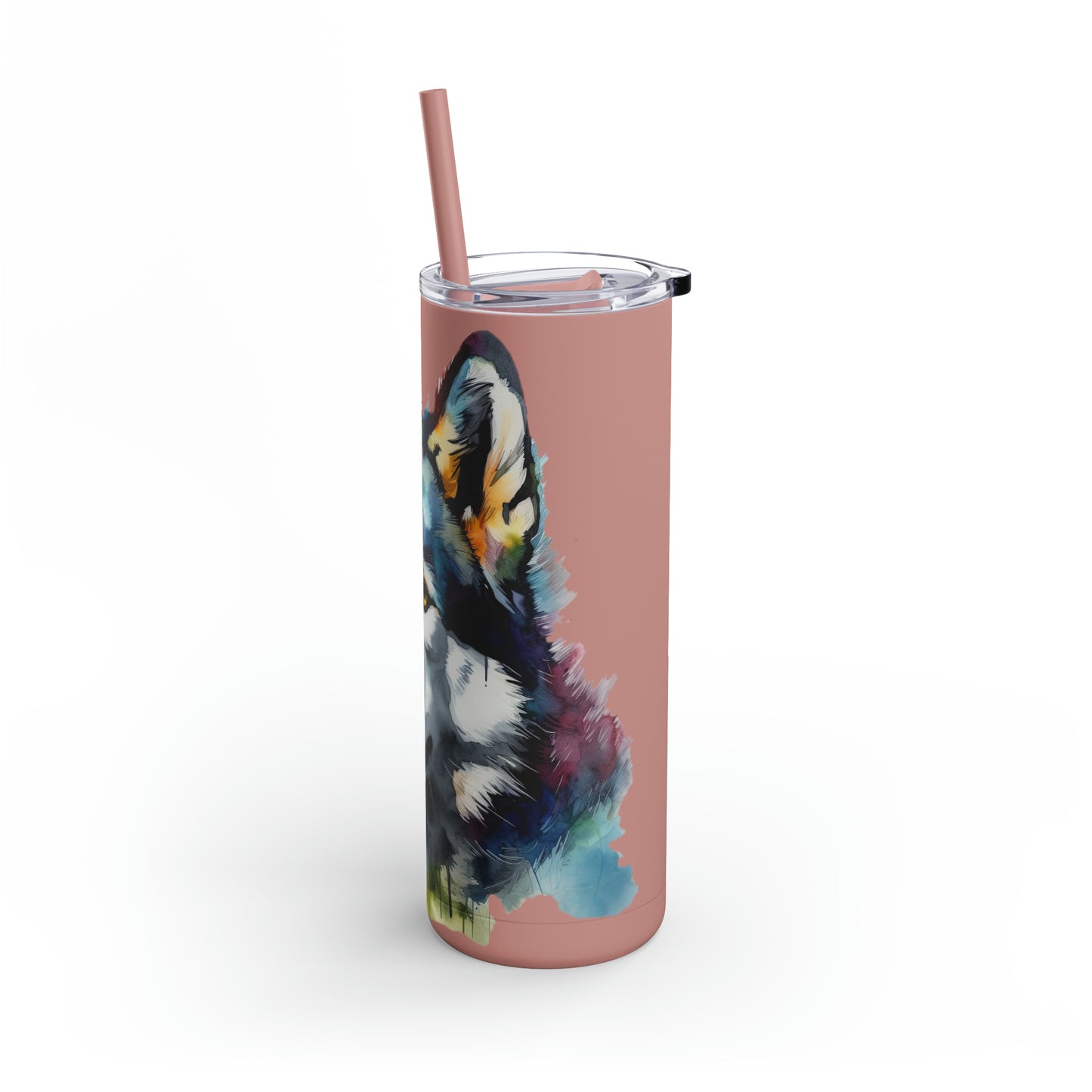 Siberian Husky 3 Maars Maker Skinny Matte Tumbler, 20oz