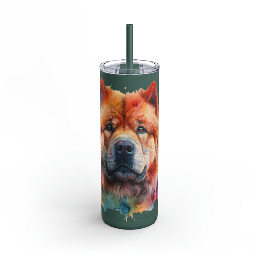 Chow Chow 2 Maars Maker Skinny Matte Tumbler, 20oz