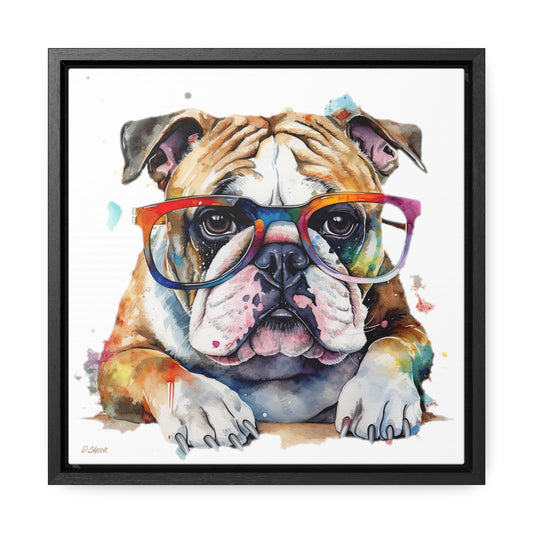 bulldog 5 Gallery Canvas Wraps, Square Frame