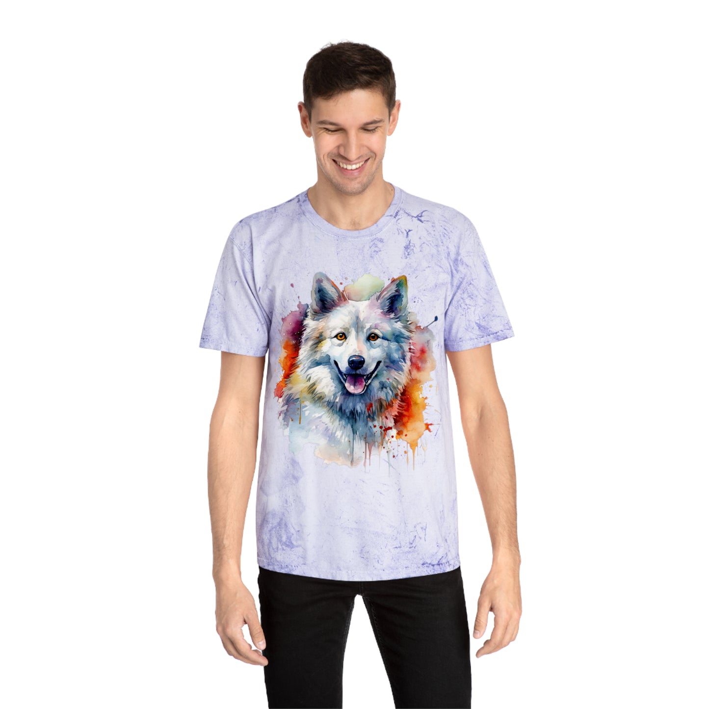 American Eskimo Dog 3 Unisex Color Blast T-Shirt
