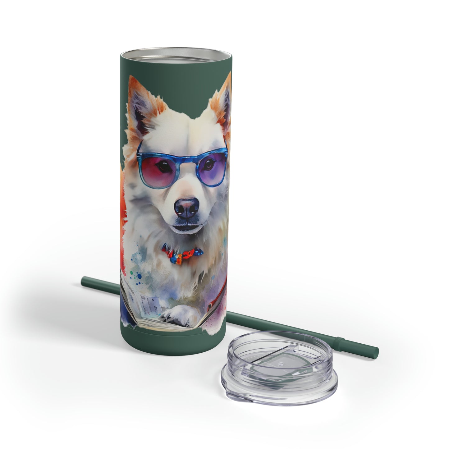 American Eskimo Dog 4 Maars Maker Skinny Matte Tumbler, 20oz