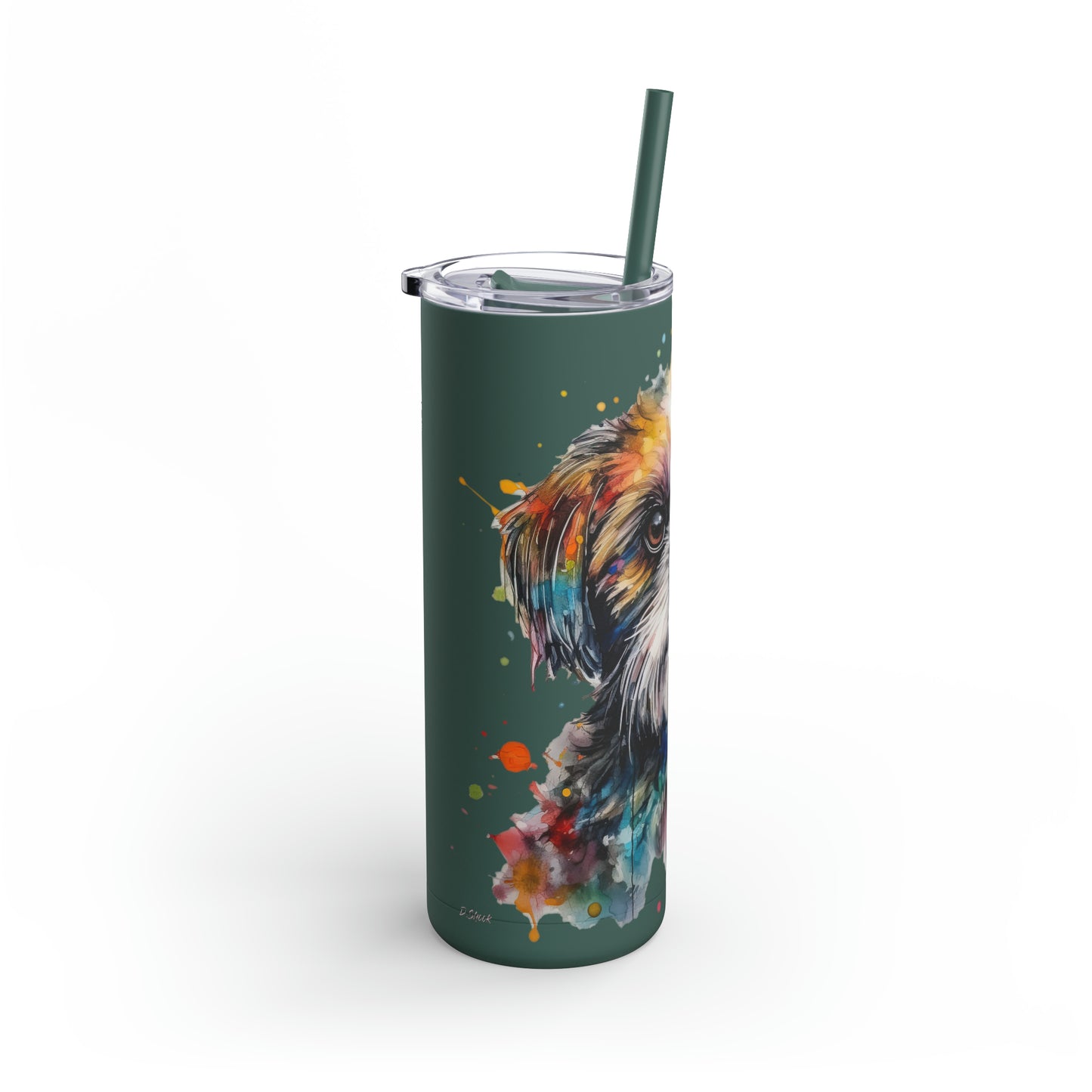 Shih Tzu 2 Maars Maker Skinny Matte Tumbler, 20oz