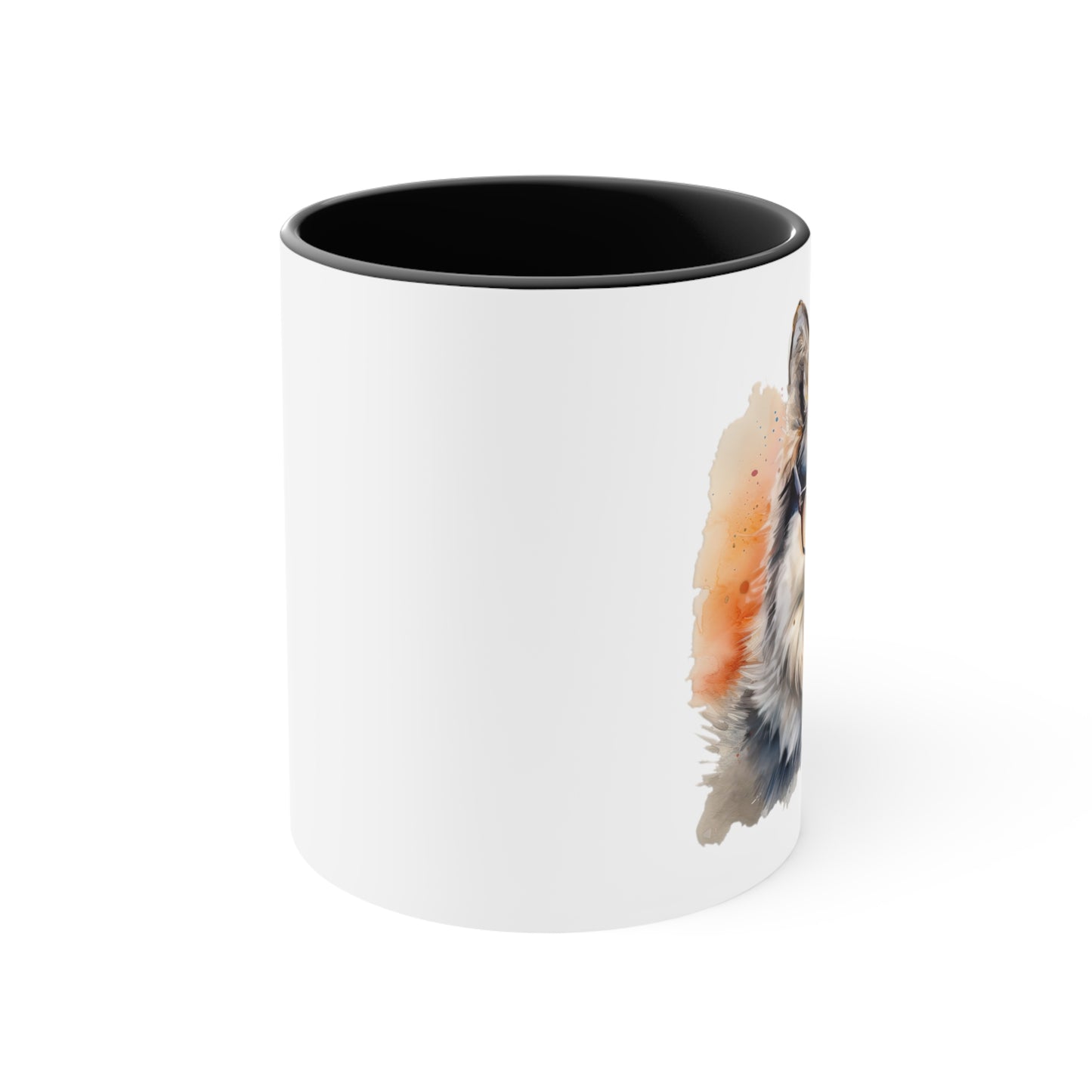 Alaskan Malamute 4 Accent Mugs