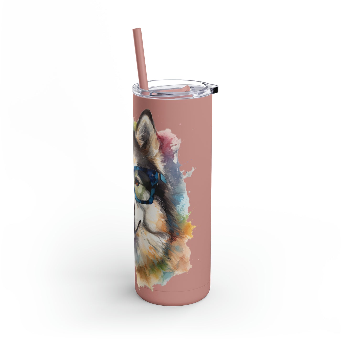Alaskan Malamute 5 Maars Maker Skinny Matte Tumbler, 20oz
