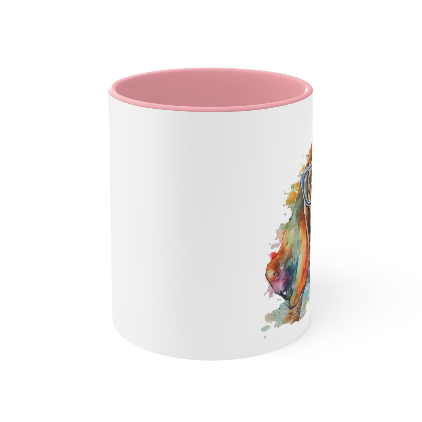 Basset Hound 5 Accent Mugs