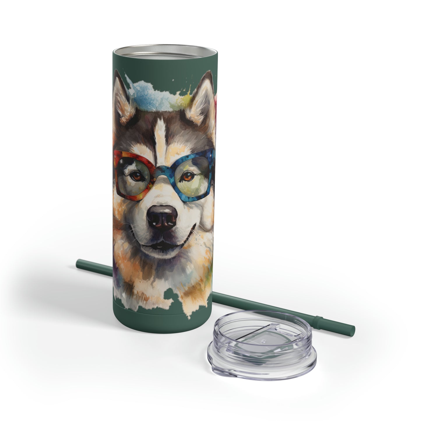 Alaskan Malamute 5 Maars Maker Skinny Matte Tumbler, 20oz