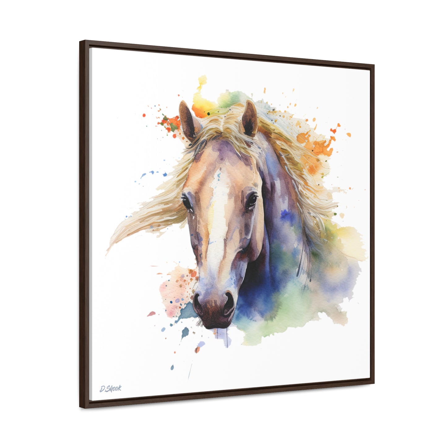 Horse Rescue 19 Gallery Canvas Wraps, Square Frame