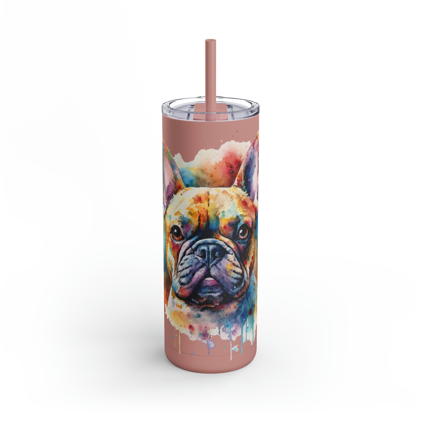 French Bulldog 1 Maars Maker Skinny Matte Tumbler, 20oz
