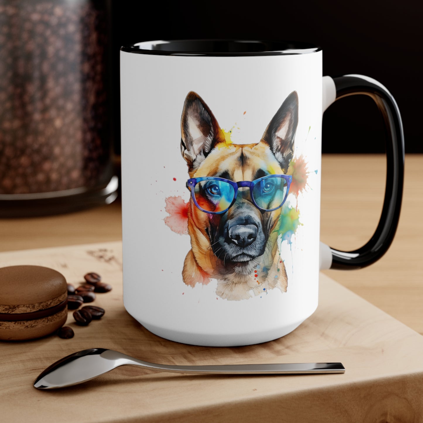 Belgium Malinois 6 Accent Mugs