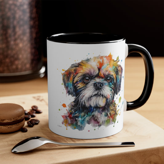 Shih Tzu 2 Accent Mugs