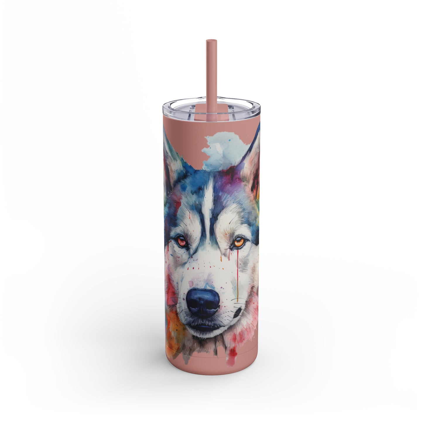 Siberian Husky 2 Maars Maker Skinny Matte Tumbler, 20oz